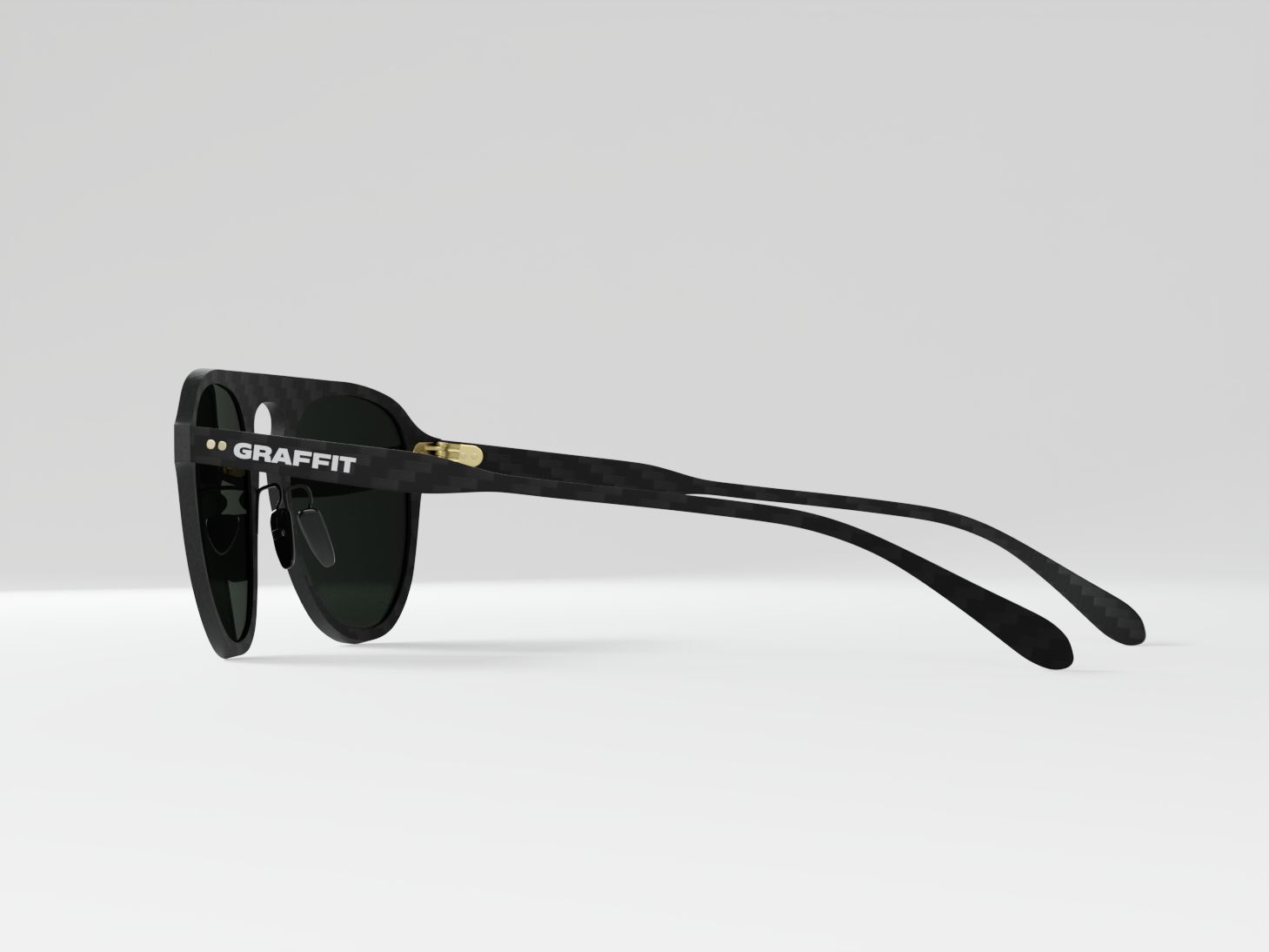 Gafas de sol Aviator Blue Mirror. Fibra de carbono, cristales polarizados, filtro UV-400.