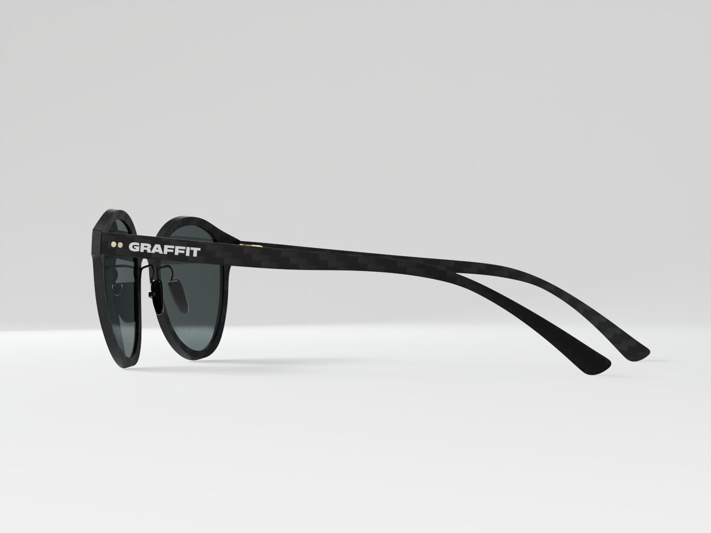 Gafas de sol Graffit Selfie Black. Fibra de carbono, cristales polarizados, filtro UV-400.