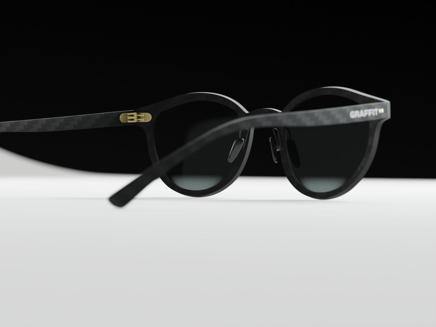 Gafas de sol Graffit Selfie Black. Fibra de carbono, cristales polarizados, filtro UV-400.