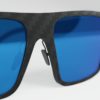 Gafas de sol Square Blue Mirror. Fibra de carbono, cristales polarizados, filtro UV-400.